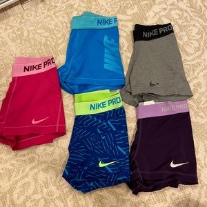 NIKE PRO ATHLETIC SHORTS, SIZE XS